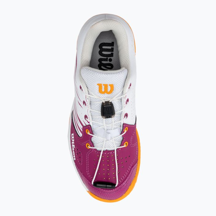 Кросівки для тенісу дитячі Wilson Kaos 2.0 біло-рожеві WRS329090 6