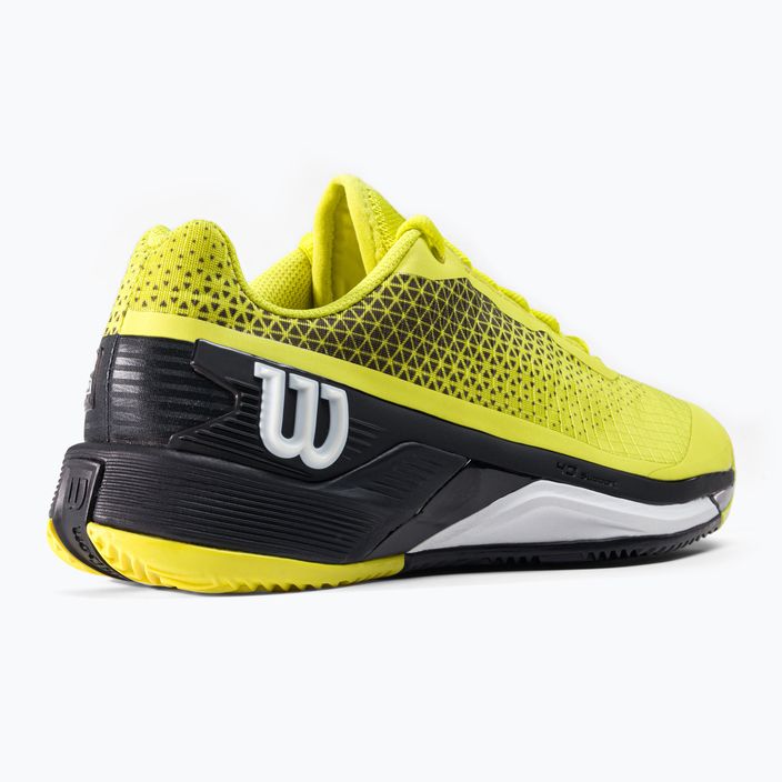 Кросівки для тенісу чоловічі Wilson Rush Pro 4.0 Clay чорно-жовті WRS329450 7