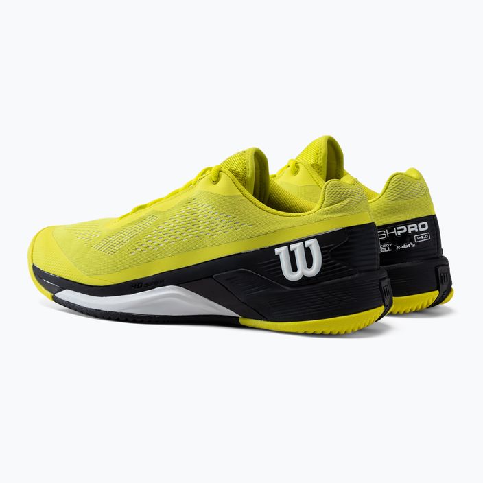 Кросівки для тенісу чоловічі Wilson Rush Pro 4.0 жовті WRS328610 3