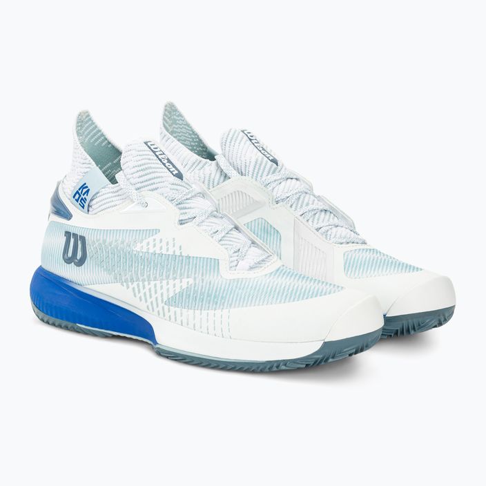 Кросівкі тенісні чоловічі Wilson Kaos Rapide STF Clay white/sterling blue/china blue 4