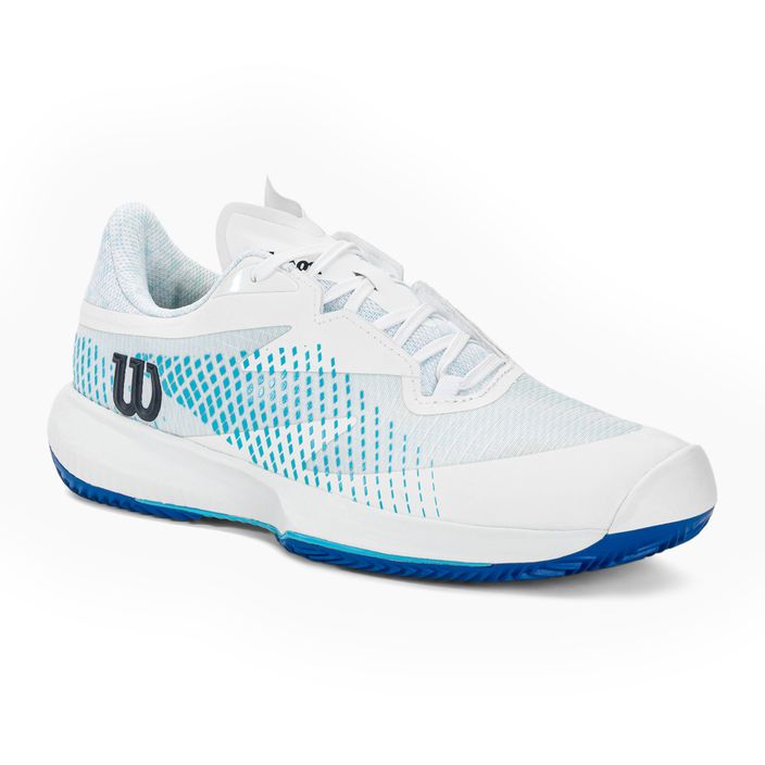 Кросівкі тенісні чоловічі Wilson Kaos Swift 1.5 Clay white/blue atoll/lapis blue 7