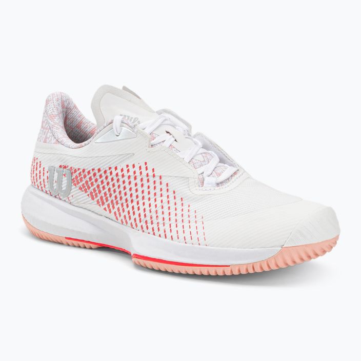 Кросівки для тенісу жіночі Wilson Kaos Swift 1.5 біло-червоні WRS331040
