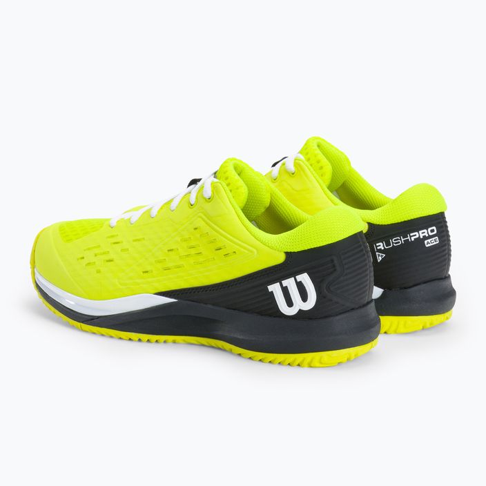 Кросівки для тенісу дитячі Wilson Rush Pro Ace Safety чорно-жовті WRS331140 3