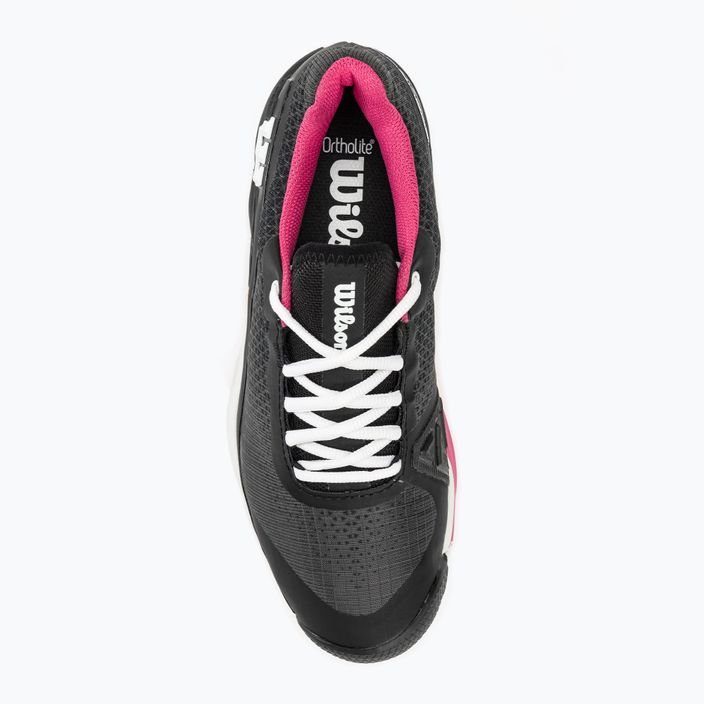 Кросівкі тенісні жіночі Wilson Rush Pro 4.0 Clay black/hot pink/white 5