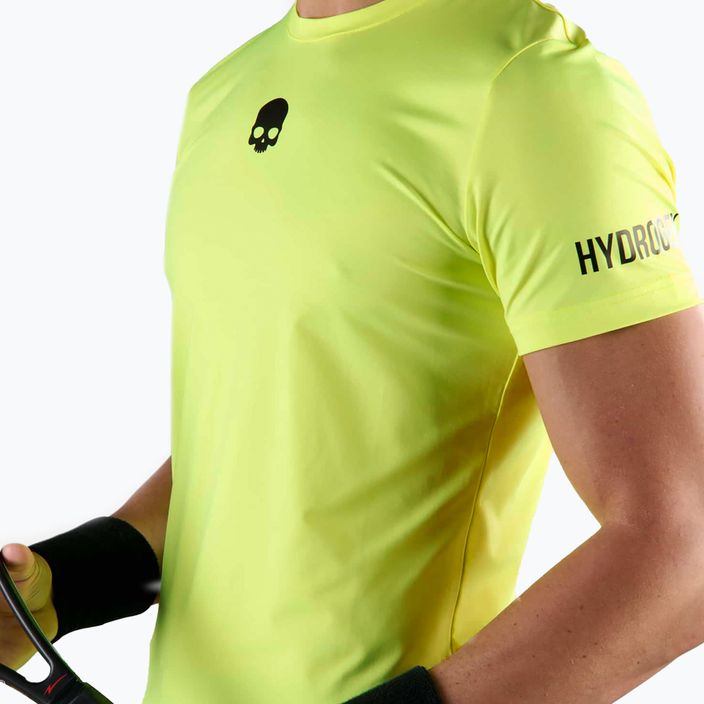 Футболка тенісна чоловіча HYDROGEN Basic Tech Tee fluorescent yellow 3