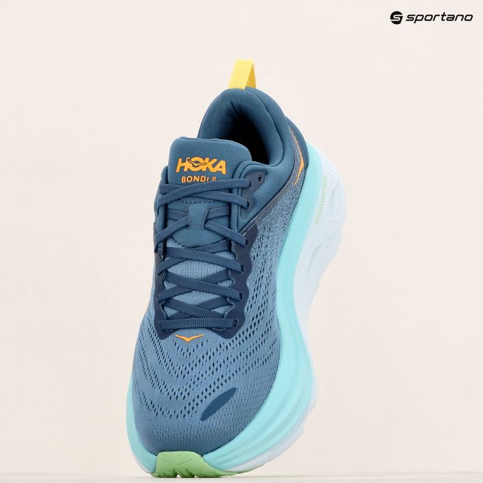 Кросівки для бігу чоловічі HOKA Bondi 8 Wide real teal/shadow 10