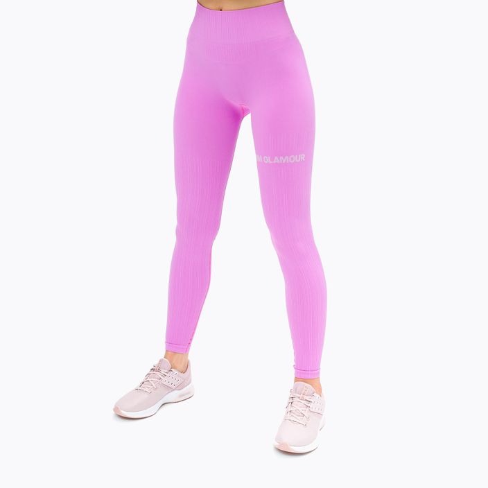 Легінси тренувальні жіночі Gym Glamour Push Up Pink 368