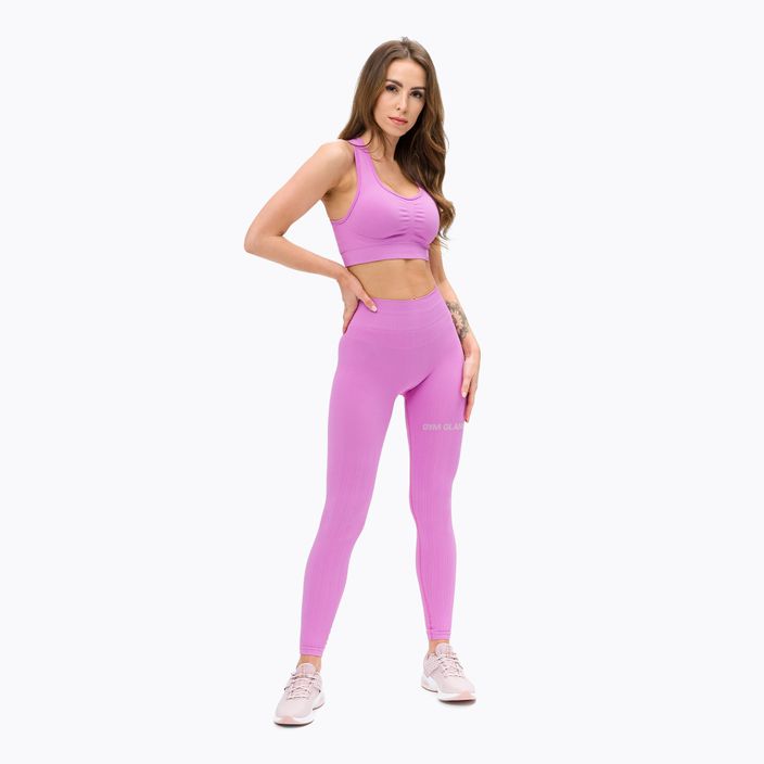 Легінси тренувальні жіночі Gym Glamour Push Up Pink 368 2