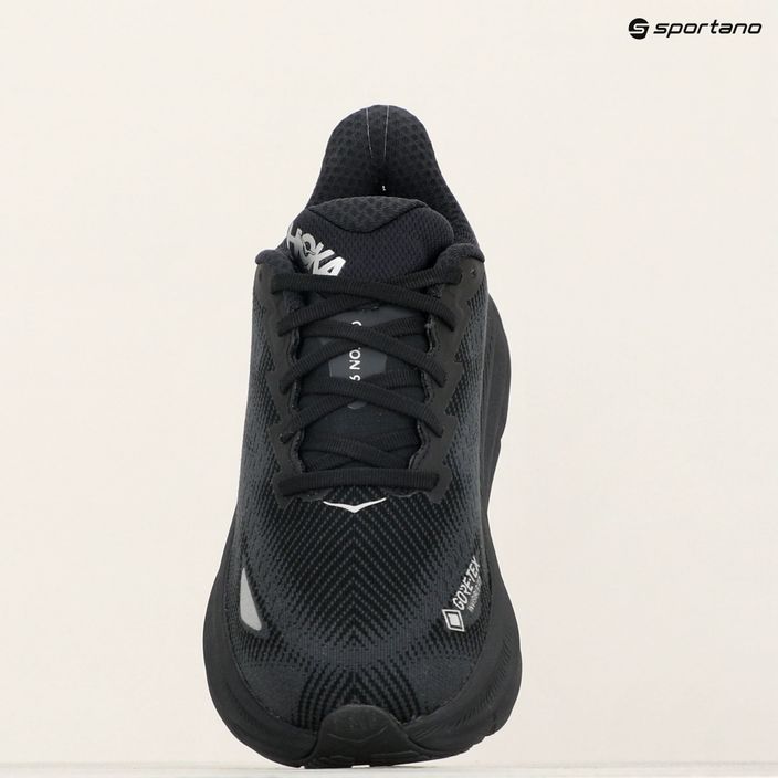 Кросівки для бігу чоловічі HOKA Clifton 9 GTX black/black 8