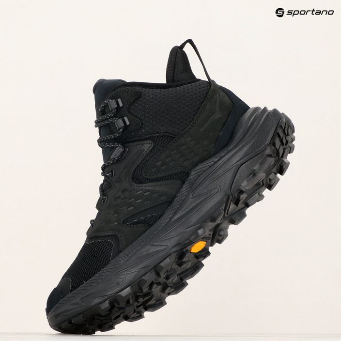 Черевики туристичні чоловічі HOKA Anacapa 2 Mid GTX black/black 3