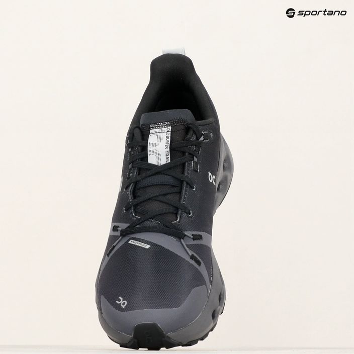 Кросівки для бігу чоловічі On Running Cloudsurfer Trail Waterproof black/eclipse 7