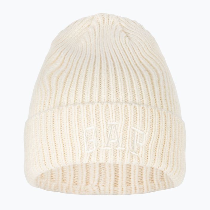 Жіноча шапка GAP V-Logo Beanie слонова кістка мороз 3