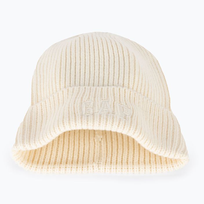 Жіноча шапка GAP V-Logo Beanie слонова кістка мороз 5