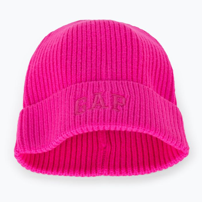 Жіноча шапка GAP V-Logo Beanie виділяється рожевим кольором 4