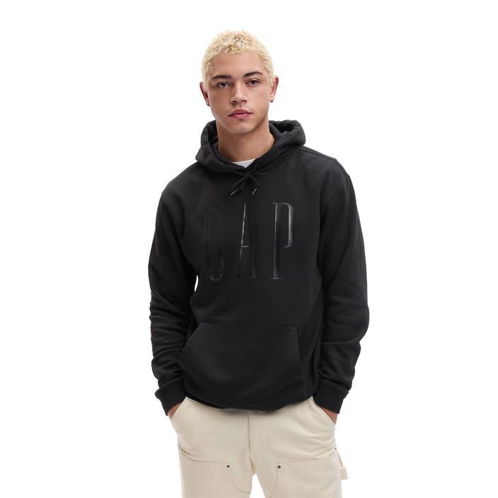 Кофта чоловіча GAP Shine Logo Hoodie true black 2