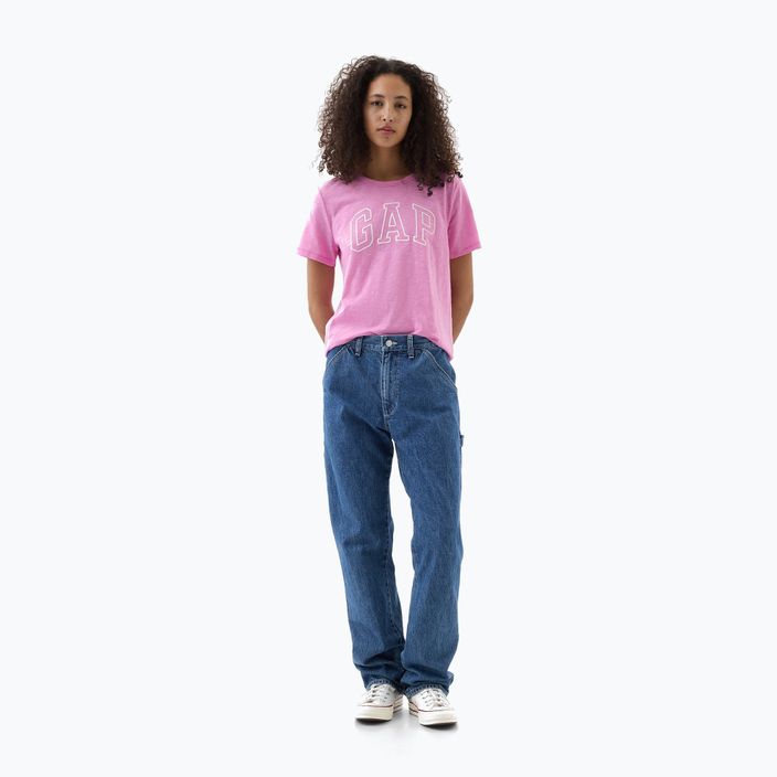 Футболка жіноча GAP Logo Slub Tee sugar pink 2