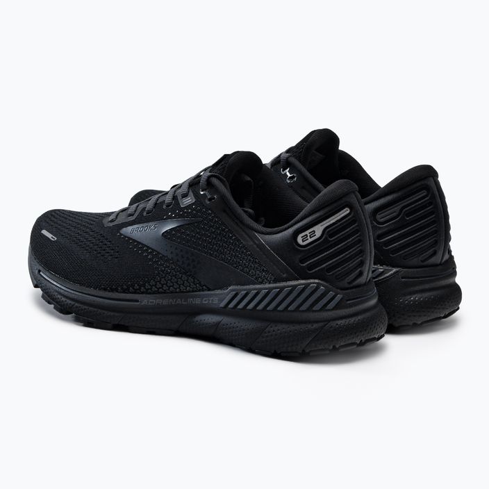 Кросівки для бігу чоловічі Brooks Adrenaline GTS 22 black/black/ebony 3