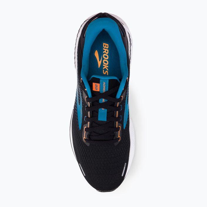 Кросівки для бігу чоловічі Brooks Adrenaline GTS 22 black/blue/orange 6