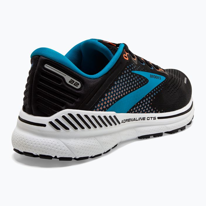 Кросівки для бігу чоловічі Brooks Adrenaline GTS 22 black/blue/orange 13