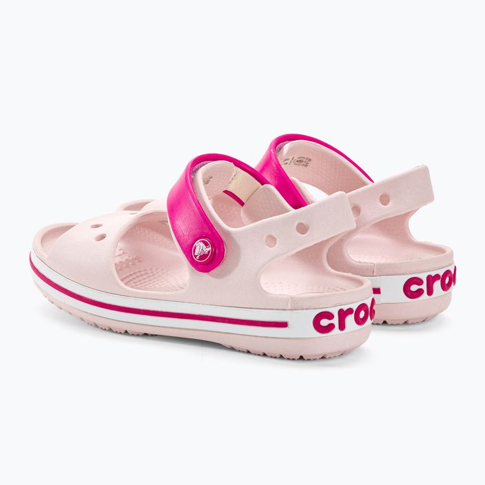 Дитячі сандалі Crocs Crockband ледь рожеві / цукерково-рожеві 3