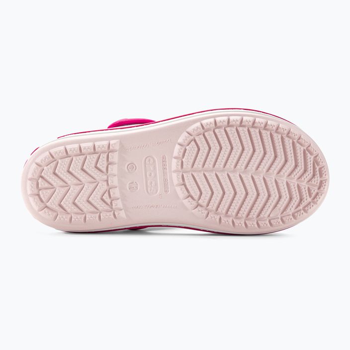 Дитячі сандалі Crocs Crockband ледь рожеві / цукерково-рожеві 5