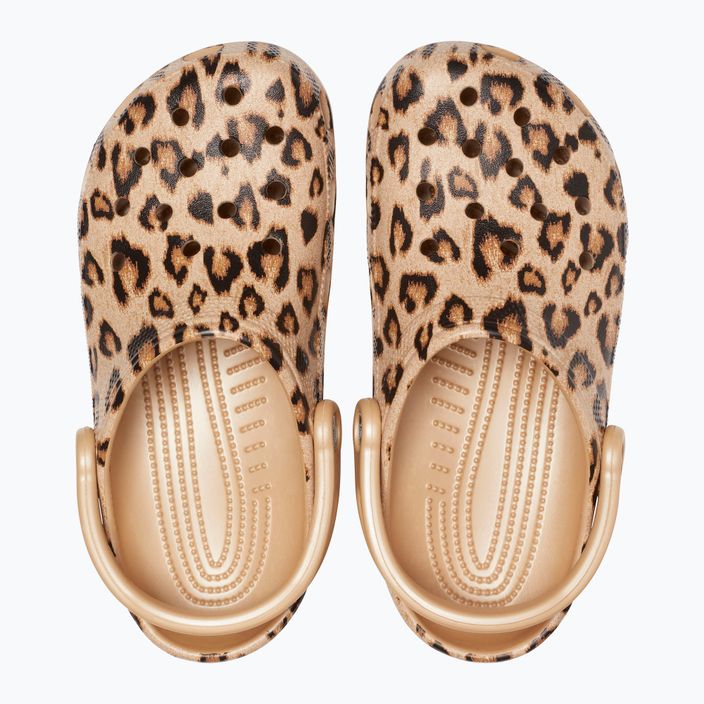 Шльопанці Crocs Classic Printed Clog leopard/gold 13