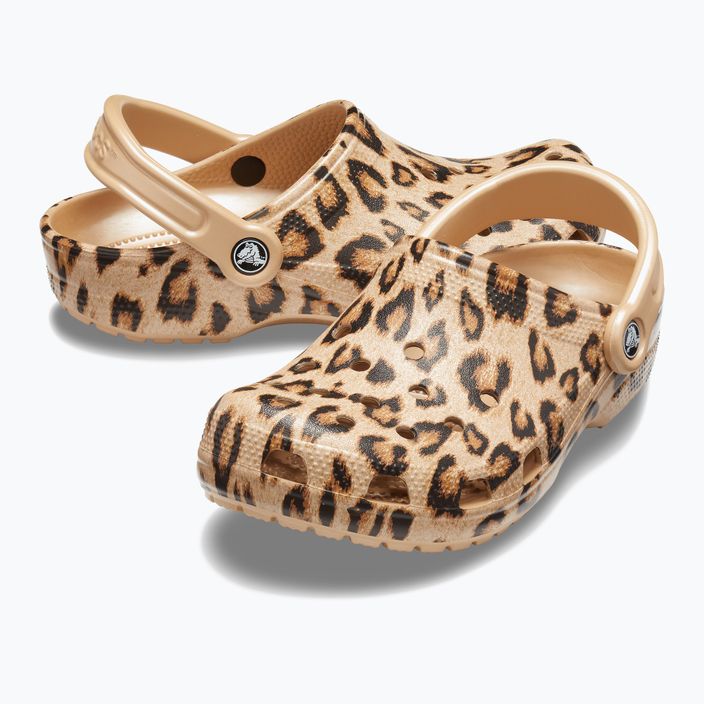 Шльопанці Crocs Classic Printed Clog leopard/gold 16