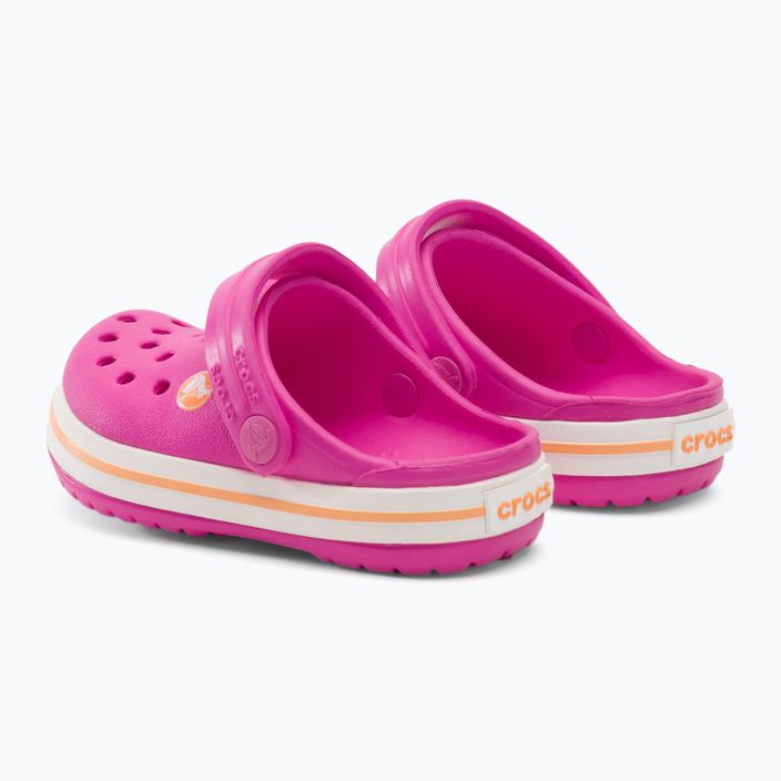Шльопанці дитячі Crocs Kids Crocband Clog electric pink/cantaloupe 4