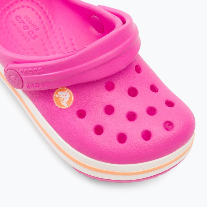 Шльопанці дитячі Crocs Kids Crocband Clog electric pink/cantaloupe 8