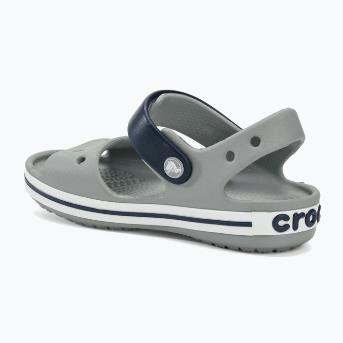Дитячі сандалі Crocs Crockband світло-сірий / темно-синій 3
