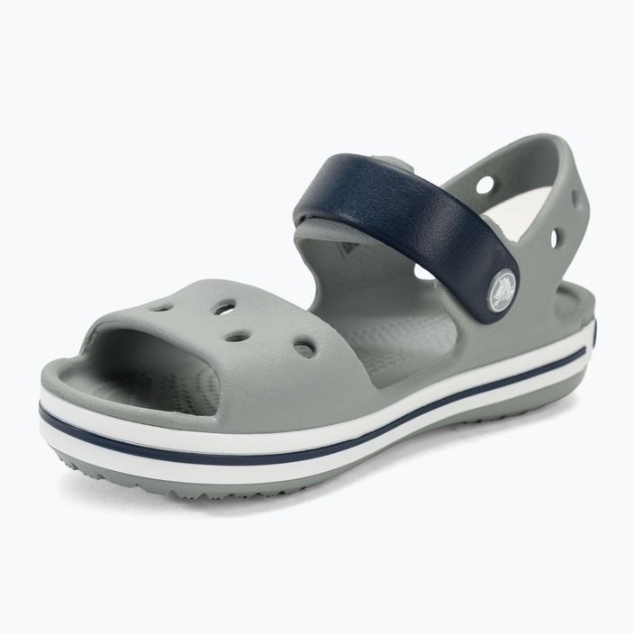 Дитячі сандалі Crocs Crockband світло-сірий / темно-синій 7