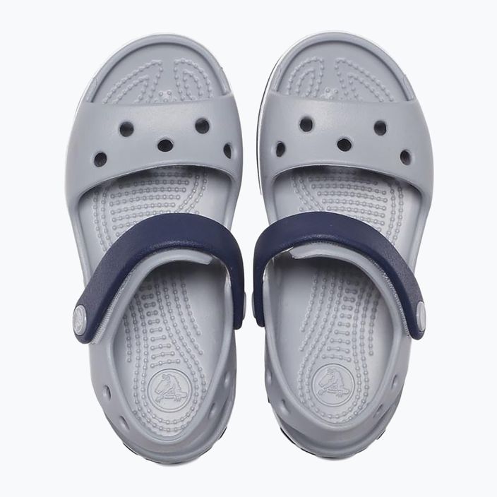 Дитячі сандалі Crocs Crockband світло-сірий / темно-синій 11