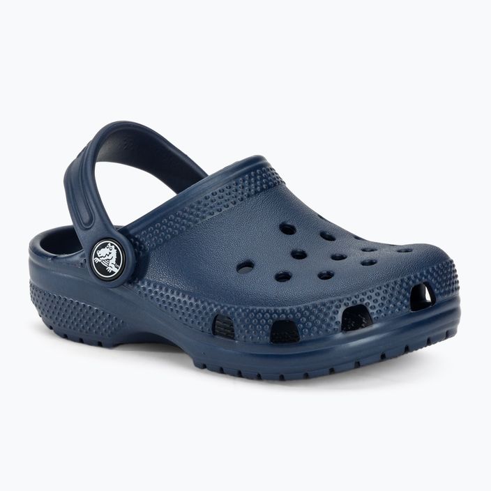 Дитячі шльопанці Crocs Classic Clog T темно-сині 2