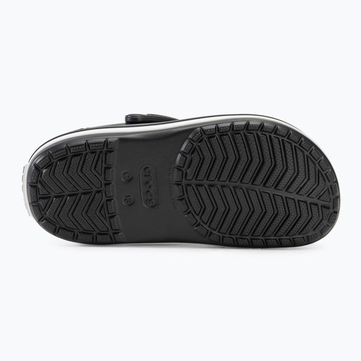 Дитячі шльопанці Crocs Crocband Clog чорні 5