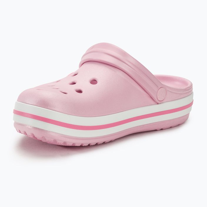 Дитячі шльопанці Crocs Crocband Clog ballerina рожеві 5