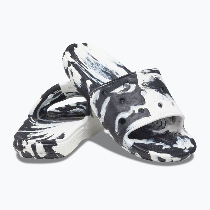 Шльопанці Crocs Classic Crocs Marbled Slide white/black 13
