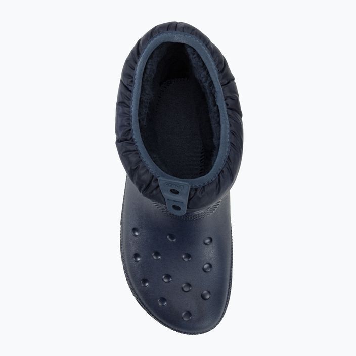 Жіночі снігоступи Crocs Classic Neo Puff Shorty темно-сині 5