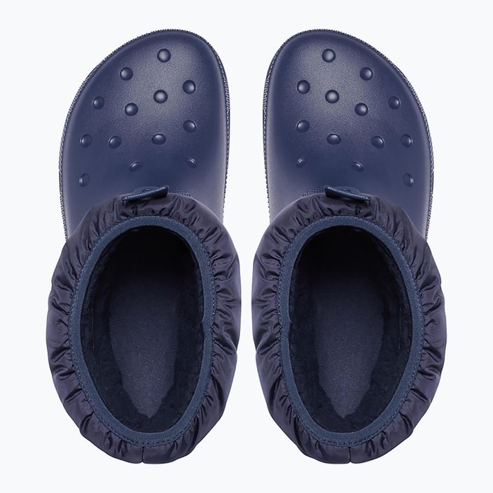 Жіночі снігоступи Crocs Classic Neo Puff Shorty темно-сині 11