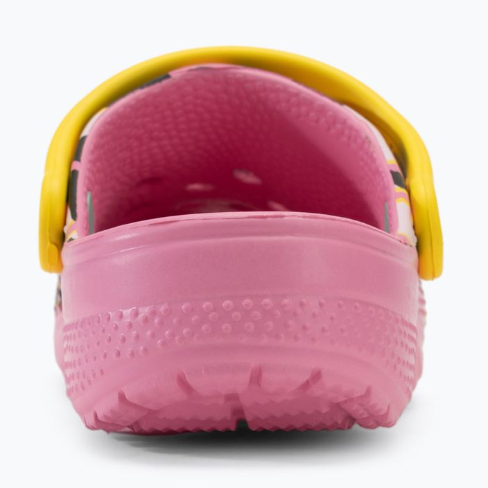 Шльопанці дитячі Crocs Ron English Party Animals Classic Clog Kids pink lemonade/multi 8