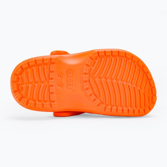 Дитячі шльопанці Crocs Classic Clog T orange zing 5