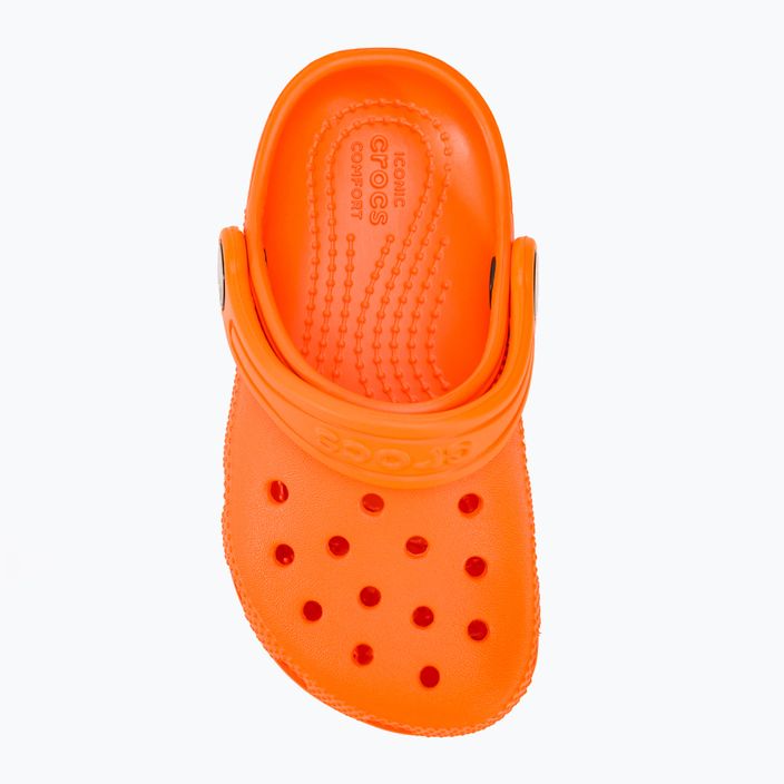 Дитячі шльопанці Crocs Classic Clog T orange zing 6