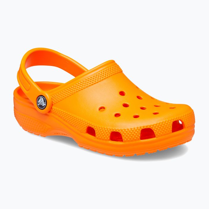 Дитячі шльопанці Crocs Classic Clog T orange zing 9