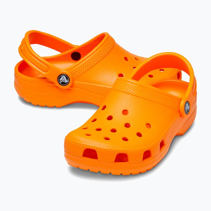 Дитячі шльопанці Crocs Classic Clog T orange zing 11