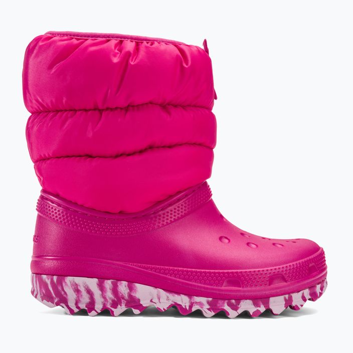 Дитячі снігоступи Crocs Classic Neo Puff цукерково-рожеві 2