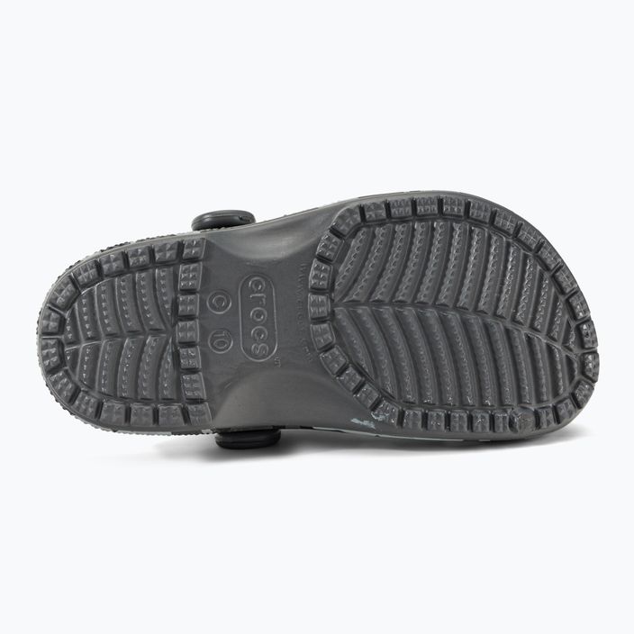 Шльопанці дитячі Crocs Classic Camo Clog T black/grey 6