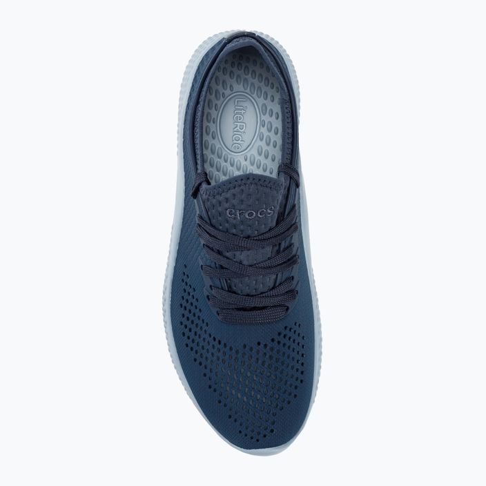 Жіночі туфлі Crocs LiteRide 360 Pacer темно-сині/синьо-сірі 5