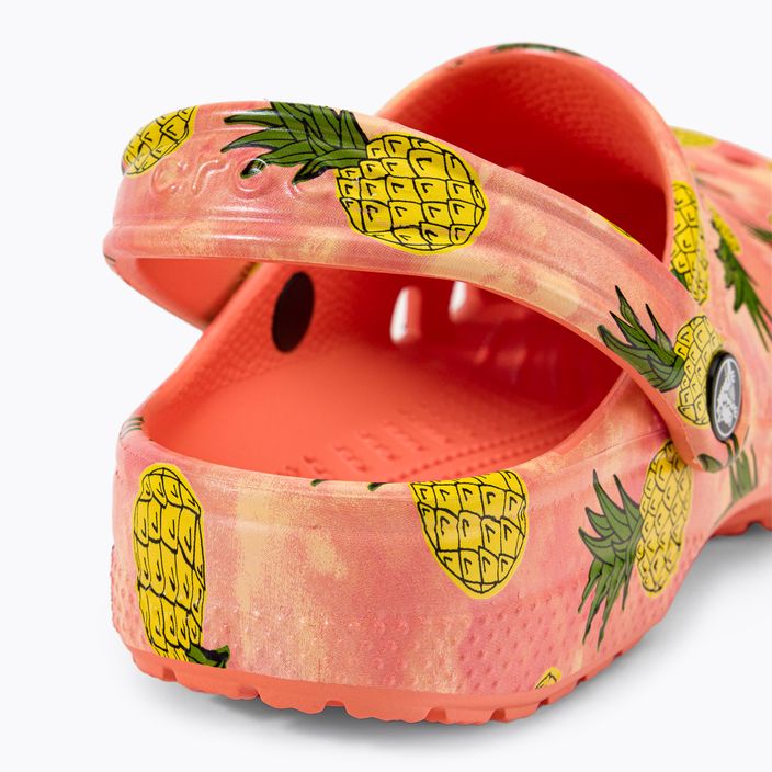 Шльопанці Crocs Classic Retro Resort Clog papaya/multi 10