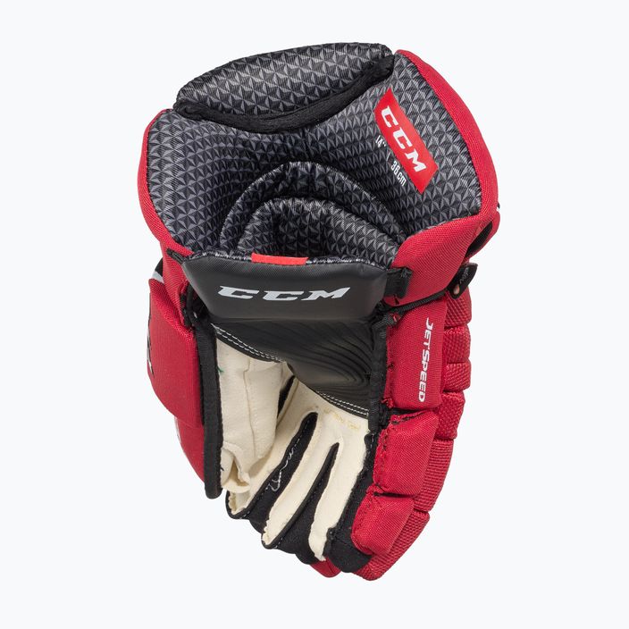 Рукавиці хокейні CCM JetSpeed FT4 SR black/red/white 4