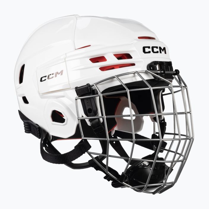 Шолом хокейний юніорський CCM Tacks 70 Combo білий 4109872