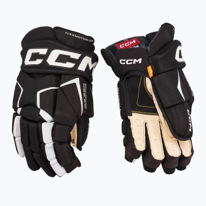 Рукавиці хокейні CCM Tacks AS-580 SR black/white 2